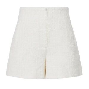 Veronica Beard Jazmin Shorts in Ivory Tweed